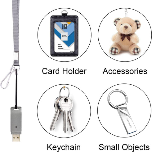 Wisdompro 30 Pack Colorful 17 inch Nylon Neck Lanyard Strap with J-hook for Keys, ID Badges, USB Flash Drives