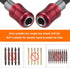6pcs 150mm Magnetic Screwdriver Bits Holder Extension - Quick Release Drill Bit Chuck Adapter with 1/4" Hex Shank for