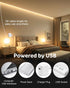 5V 10FT/3M 960LEDs 3000K Closet Aclorol USB COB LED Strip Light Warm White Flexible Tape Lights with Self-Adhesive