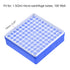 uxcell Centrifuge Tube Freezer Storage Box, 100-Well Polypropylene Holder Light Blue for 1.5/2ml Tubes
