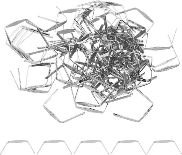PATIKIL 12x14mm Copper Chandelier Connector Pins, 200Pcs Chandelier Crystal Clips for Fastening Crystals