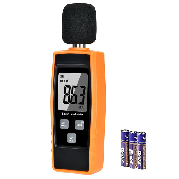 V-Resourcing Hand-Held Sound Level Meter, 30~130 dB Decibel Noise Tester with Backlight Digital LCD Display
