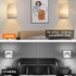 Sunydog 2 Dimmable PCS RGBW Retro Wall Lamp Fabric Shade Wall Sconce Wall Light Fixtures with Remote Controller