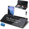 SELEAD Desktop Glass Whiteboard with Organizer, Markers, Eraser - Dry Erase Board with Drawer and Holder for Home,