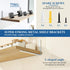 Mooche 4Pack 8.08*5.72 Inch) Floating Shelf Brackets, Heavy Duty Metal L Brackets Wall Mounted Corner Brace Angle