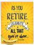NobleWorks As You Retire Humor Retirement Card with Envelope, Business Teacher Coworker, Big 8.5 x 11 Inch