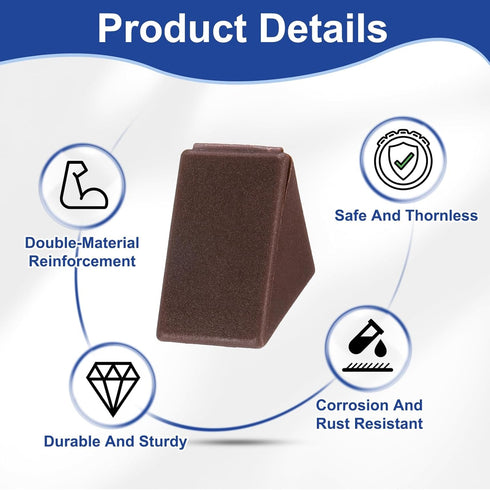 50pcs 17 20 20mm 90 HARFINGTON Plastic Corner Braces x x L-Shape Degree Right Angle Brackets Corner Braces with Cover