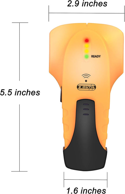 3/4 inch Stud Finder Wall Scanner Wood and Metal Detector Sensor for Thickness Wall (Yellow)