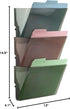 Officemate Wall File, Smoke, Set of 3 (21421)