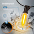 50Ft 15M Dimmable ST38 Bulb Outdoor String Led Patio Lights - Outside Waterproof Light With Remote Shatterproof