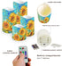 Sunflower Flameless Candles with Remote Color Changing Battery Operated Pillar Candles with Flickering Flame Electric