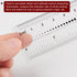 Film Flexible Ruler, 4 Inch, 0.1mm Scale, Transparent PET Plastic Folding Straight Ruler Measuring Tool for Factory