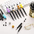 Crtiin 50 Pcs Plastic Beadable Pen, Bulk Shaft Ink Ballpoint Pens, DIY Making Gift Office Supplies