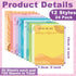 Teling 24 Pcs Inspirational Sticky Notes 3 x 4 Inch Rainbow Appreciation Spanish Sticky Notes for Nurse Teacher Gifts