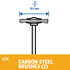 Dremel 428-02 Carbon Steel Brushes, 3/4" Diameter - 2 Pack