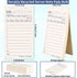 48 Pack 2400 3.5 6.75 Inch Server Note Pads Bulk Recycled Guest Check Pads, Total Sheets x Guest Checks Books