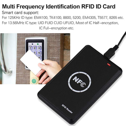 Godely 125khz 13.56Khz 5 T5577 RFID NFC Reader Writer,Handheld Key fob Smart Reader Writer,Copier,ICID Dual Band