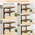 Shelf,12.9 inches 2-Tier Brown,TMZ007H IBUYKE Clamp on Desk Organizer Desk Extender Shelves, Above or Below Desk