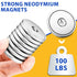 8 Pack 100 LBS Countersunk 1.26''D 0.2" VNDUEEY Neodymium Magnet Cup, Rare Earth Magnets with Hole Industrial Strength