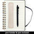 Lined Spiral Journal (Black), 5.7"x 8.27", 160 Pages/80 Sheets, Hardcover with Pen Holder & Pen, A5 Notebook for Writing, Note Taking, Journaling, School, Work, and Gifts