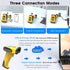 alacrity 2.4GHz 1D 2D Wireless & Bluetooth Handheld Barcode Scanner, Triple Mode USB Laser Scanning Gun for Android iOS