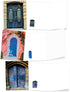 The Best Card Company - 20 Blank Note Cards Bulk Box 4 x 5.12 Inch + Envelopes, Architectural Doorways Collection (10