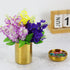 Set 3, MultiBey Gold Desk Organizer of Luxury Paper Clip Holder & Pencil Holder Cup for Office Supplies, Metal Makeup