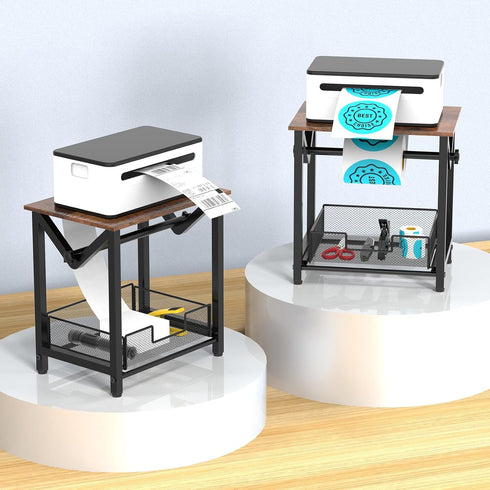 Semohop Label Holder for Rolls and Fan-Fold Labels, Thermal Sticker Holder for Desktop Thermal Printer, Shipping Label