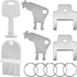 AYWFEY 6 Pcs Universal Paper Towel Dispenser Key, with 5 Key Rings, Replacement
