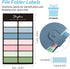 SKYDUE Expanding File Organizer, 8 Pockets, Accordion File Folders with Labels, Portable Document Organizer, Blue