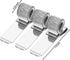 Outus 12 Pcs Metal Pen Holders for Clipboard, Adjustable Spring Loops Organizer, Manganese Steel Clip for Notebook,