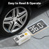 inzeetor 150 12V PSI Tire Inflator Portable Air Compressor, DC Auto Shutoff Air Pump with Digital Pressure Gauge