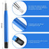 8 Pieces Pen Style Scratch Brush Set with Steel, Brass, Fiberglass, Nylon Tips for Jewelry, Watch, Coin, and Auto Body