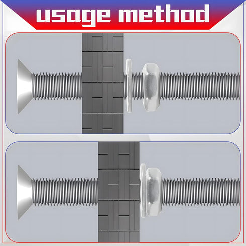 8#-32 Flat Countersunk Head Machine Screws, 192Pcs 304 Stainless Steel Phillips Fasteners Kit