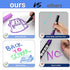 JR.WHITE Liquid Chalk Markers, 18 Pack Wet Erase Markers for Acrylic Fridge Calendar, Fine Tip for Various Surfaces