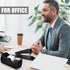 Thenshop 12 Pcs Desk Staplers Tape Dispensers Sets, Black Staplers with Standard Staples and White Tape Holder