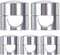 SmallCat 5 Sets Charger Holders for Cords, Silver Adjustable Cable Anchor Holders, Adhesive