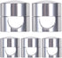 SmallCat 5 Sets Charger Holders for Cords, Silver Adjustable Cable Anchor Holders, Adhesive