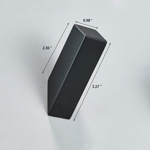 YJ YANJUN Black Towel Hook Set of 2, 304 Stainless Steel Robe Hook for Bathroom, Wall Mounted Coat Hook