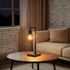 Dimmable 6W Bulb Industrial Table Lamp for Bedroom, Fully Bedside Lamp with USB C+A Ports, Vintage Lamp with Water Pipe