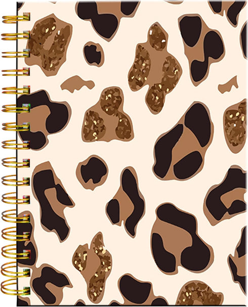 Spiral Journal Notebook, Luxury Design A5 College Ruled Notebook/Journal with Strong Twin-Wire Binding, 60 Sheets for