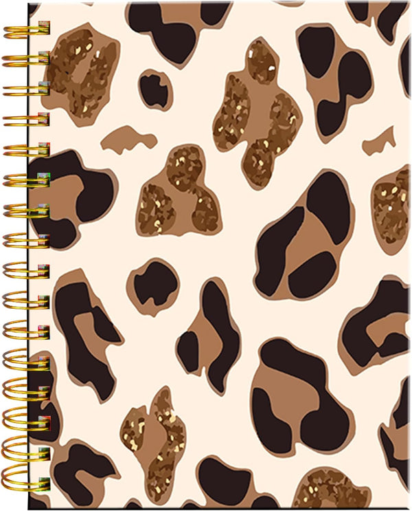 Spiral Journal Notebook, Luxury Design A5 College Ruled Notebook/Journal with Strong Twin-Wire Binding, 60 Sheets for