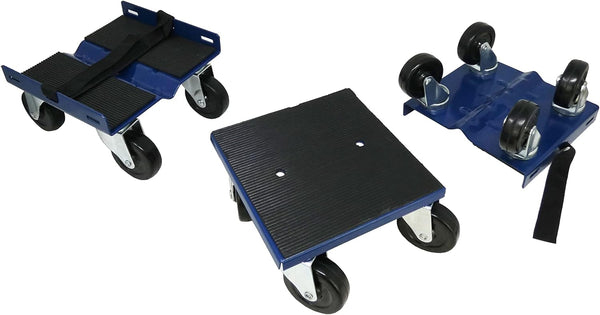 Shepherd Hardware 9298 Snowmobile Dolly Set, 1000-lb Load Capacity, Blue