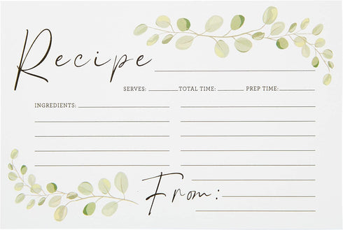 C.R. Gibson Q16-24814 Wedding Shower Recipe Cards and Invite Enclosure Cards, 40pcs, White