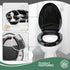 Renovators Supply Manufacturing Plastic Soft Close Toilet Seat Elongated Quiet-Close Lid, Contoured Seat, Easy
