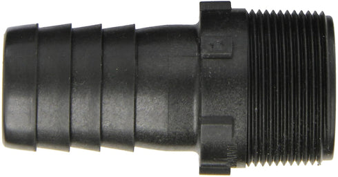 Dixon Valve HB150 Polypropylene Shank/Water Fitting, Tuff-Lite King Combination Nipple, 1-1/2" NPT