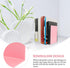 SHINEOFI 2Pcs Pink Plastic Bookends Desk File Book Holders Decorative Reading and Study Book Stands for Office and Home