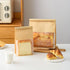 Roppolo 100 8.6 Inch Packing Pcs Brown Kraft Paper Bread Bags with Tin Tie, Large Homemade Bread Bag, Thickened Storage