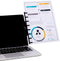 Note Tower Monitor Document Paper Holder, Portable Copy Holder for Desk, Reduces Eye & Neck Strain
