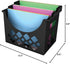 Deflecto Sustainable Office Desktop File Organizer, 9.6" x 13.3" x 8.5", Black